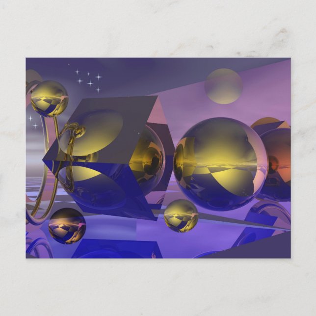 Golden reflections card (Front)