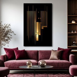 Golden Resonance Canvas Print