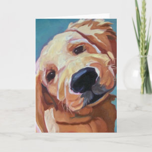 Golden Retrieve Puppy Greeting Card
