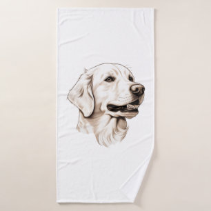 Golden Retriever  2 Bath Towel