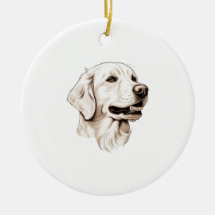Golden Retriever 2 Ceramic Ornament