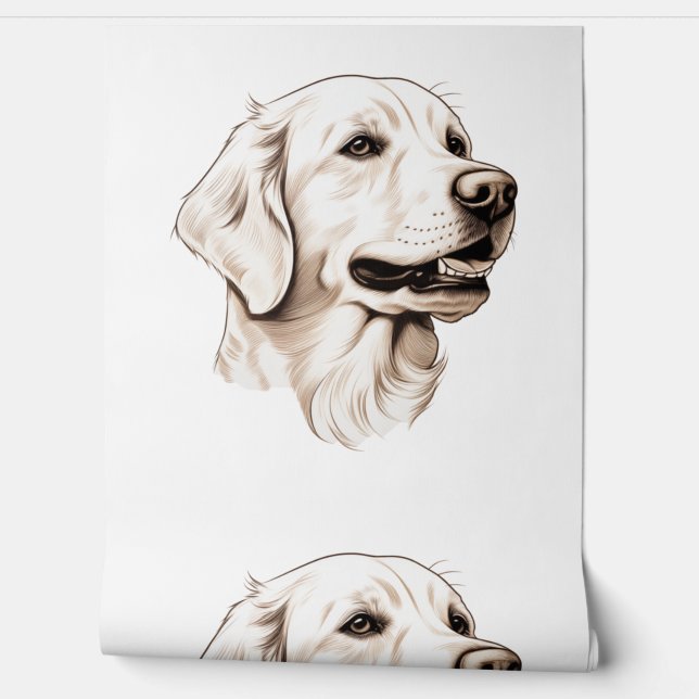 Golden Retriever  2 Wallpaper (Unrolling)
