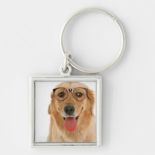 Golden Retriever 3 Keychain