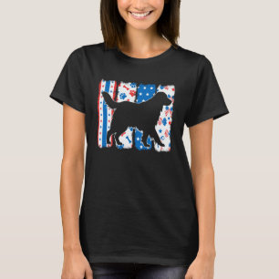 Golden Retriever 4th Of July Patriotic Women Mom K T-Shirt