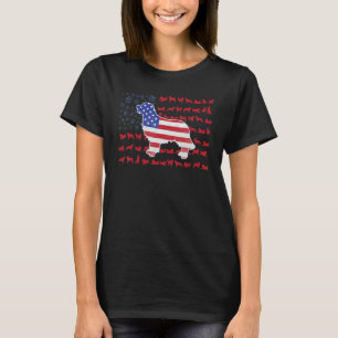Golden Retriever American Flag 4th Of July For Men T-Shirt