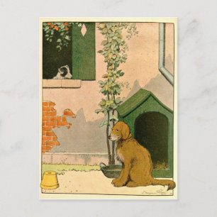 Golden Retriever and Jack Russell Terrier Postcard