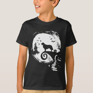 Golden Retriever And Moon Halloween Costume Dog Lo T-Shirt