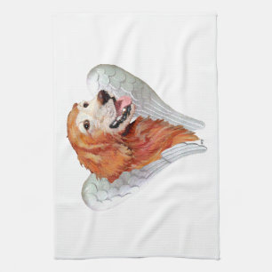 Golden Retriever Angel Kitchen Towel