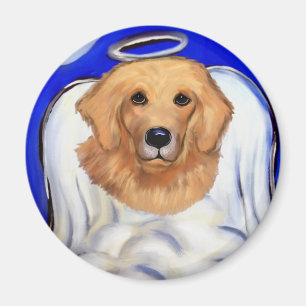 Golden Retriever Angel Magnet