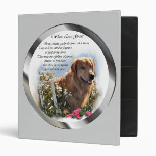 Golden Retriever Art Gifts Binder