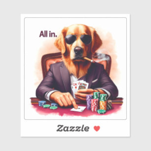 Golden Retriever at High-Stakes Poker