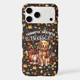 Golden Retriever Autumn Plaid Scarf Pumpkin Starry