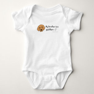 golden retriever baby bodysuit
