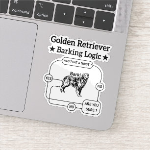 Golden Retriever Barking Logic Funny Dog Sarcastic