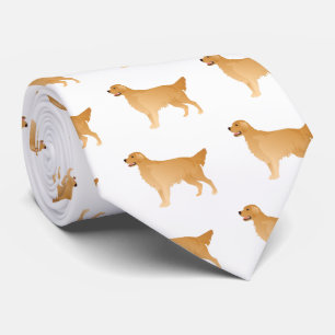Golden Retriever Basic Breed Design Tie