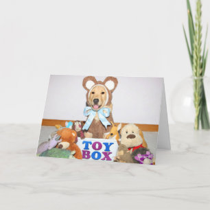 Golden Retriever Beary Happy Birthday  Card