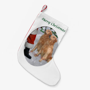 Golden Retriever Believe Christmas Small Christmas Stocking