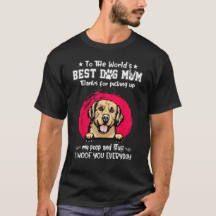 Golden Retriever Best Dog Mom Dogs Mothers Day T-Shirt