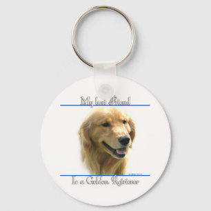 Golden Retriever Best Friend Keychain