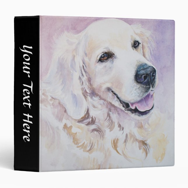Golden retriever binder (Front/Spine)