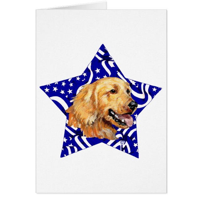 Golden Retriever Blue Star (Devant)