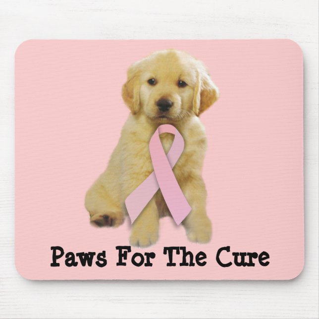 Golden Retriever Breast Cancer Mousepad (Front)