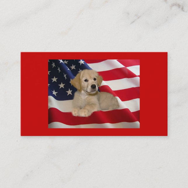 Golden Retriever Breeder Business Card (Front)