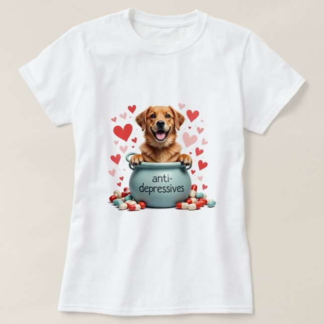 Golden Retriever, brown T-Shirt (Design Front)