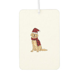 Golden Retriever Buffalo Plaid Retriever Dog Lover Air Freshener