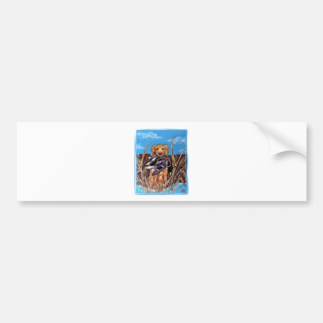 GOLDEN RETRIEVER BUMPER STICKER (Front)