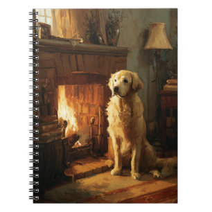 Golden Retriever by the Hearth Carnet