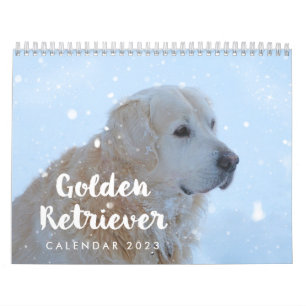 Golden Retriever Calendar 2023 Personalized