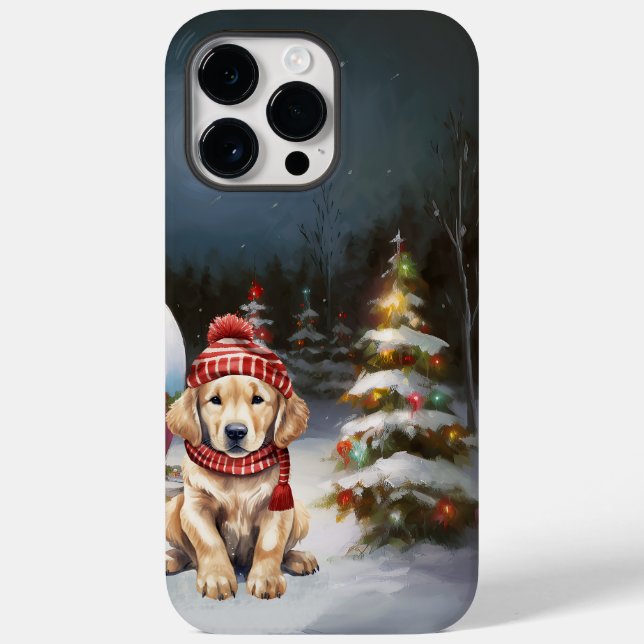 Golden Retriever Caravan Christmas Adventure Case-Mate iPhone Case (Back)