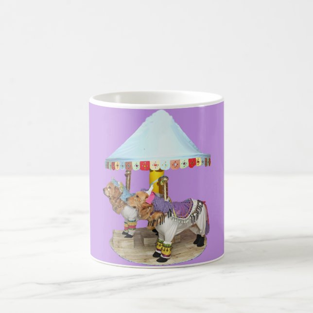 Golden Retriever Carousel Coffee Mug (Center)