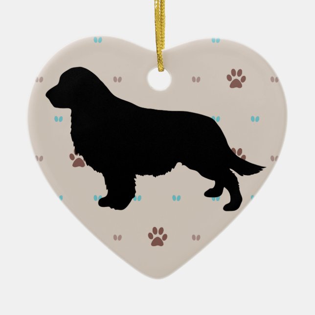 Golden Retriever Ceramic Ornament (Front)