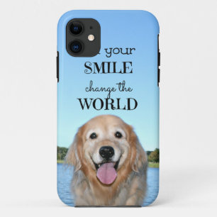 Golden Retriever Change the World iPhone 11 Case