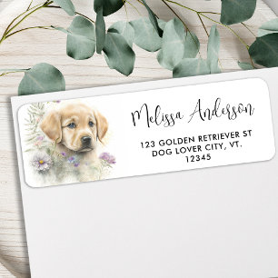 Golden Retriever Chien Chien Chien Chien Floral Ad