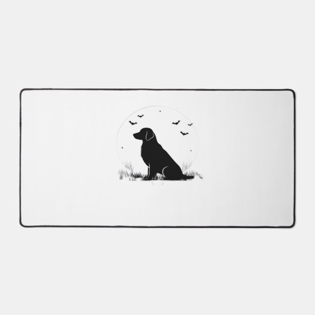 Golden Retriever Chien - Halloween Moon Silhouette (Recto)