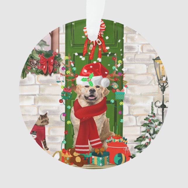 Golden Retriever Chien Noël (devant)