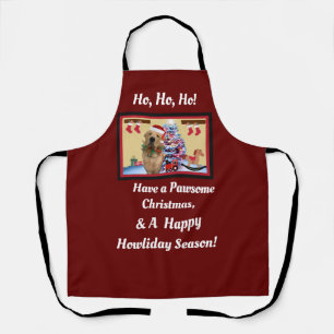 Golden Retriever  Christmas All-Over Print Apron