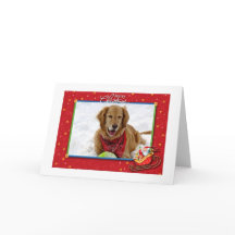 Golden Retriever Christmas Card