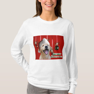 Golden Retriever Christmas Cards Gifts T-Shirt