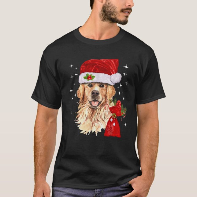 Golden Retriever Christmas Dog Lover  for Men Wome T-Shirt (Front)