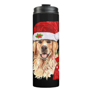Golden Retriever Christmas Funny Christmas Gift Thermal Tumbler