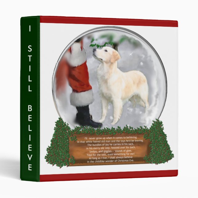 Golden Retriever Christmas Gifts Binder (Front/Spine)