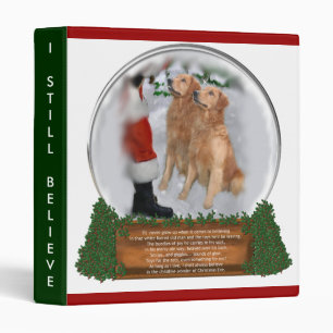 Golden Retriever Christmas Gifts Binder
