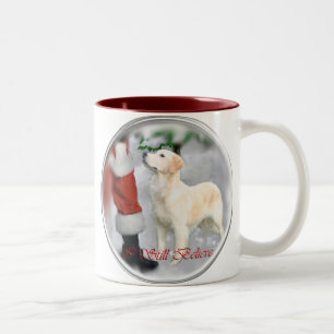Golden Retriever Christmas Gifts Two-Tone Coffee Mug