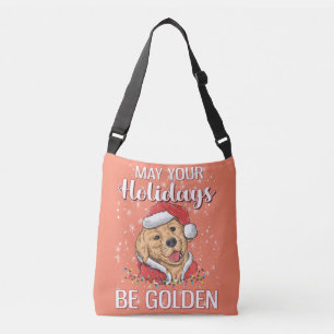 Golden Retriever Christmas Golden 2022 Xmas Holida Crossbody Bag
