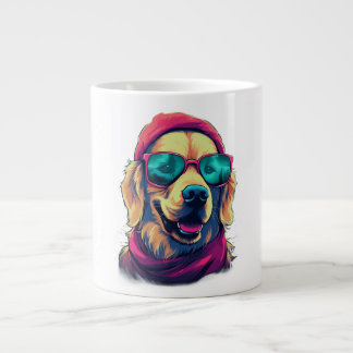 Golden retriever Christmas Large Coffee Mug