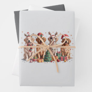 Golden Retriever Christmas Lover Dog Mom Xmas Wrapping Paper Sheet